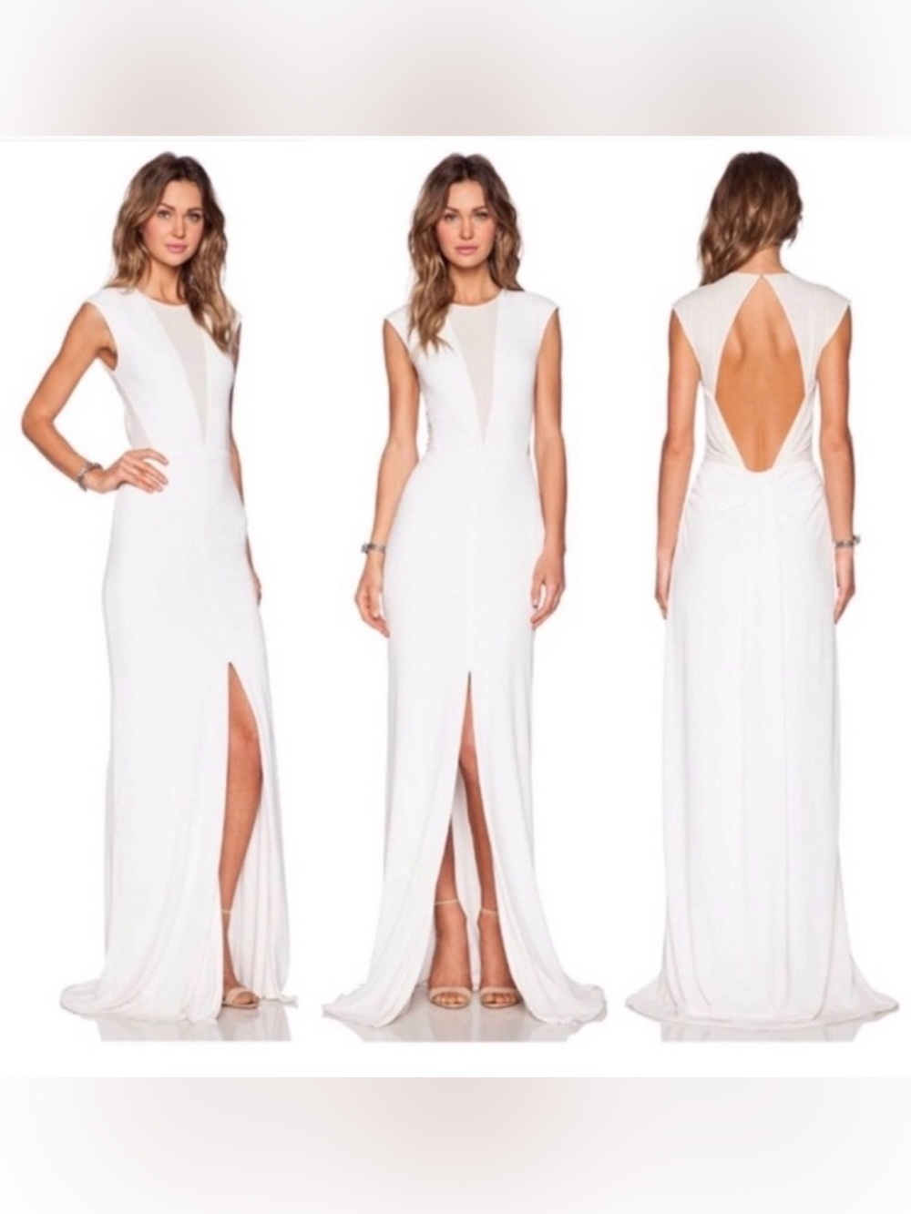 Beautiful Rachel Zoe Amara Mesh Inset Formal Dress Size 6